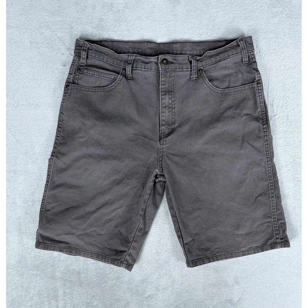 Dickies Denim Shorts Men's Size 34" Waist Regular Fit Grey Utility Carpenter